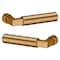 Baldwin L029 Lever Satin Brass with Brown Door Levers Satin Brass with Brown L029.060.MR - alternate 2
